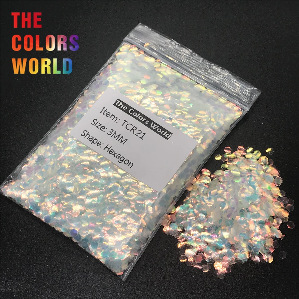 TCR21 переливчатая Радуга белого цвета с красочным золотым светом в форме