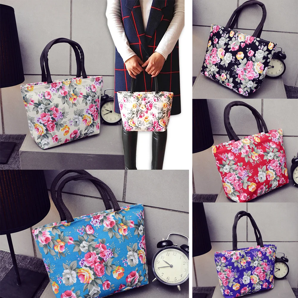 New Canvas Bags Women Tote Shopping Bag Reusable Waterproof Portable Printed Grocery Foldable #4 | Багаж и сумки