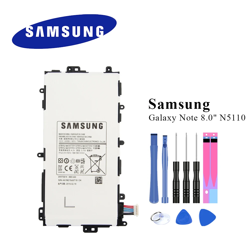 Аккумулятор для планшета samsung SP3770E1H для samsung Note 8," GT-N5100 N5110 N5120 4600 мАч с набором инструментов
