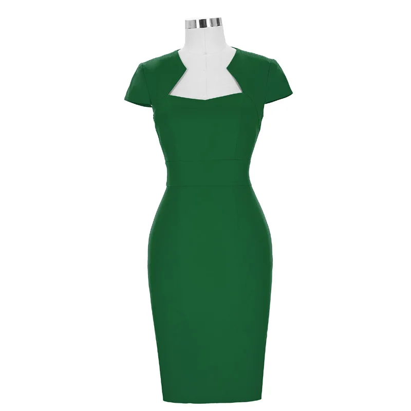 Женское офисное платье в винтажном стиле вечерние облегающие платья с запахом и