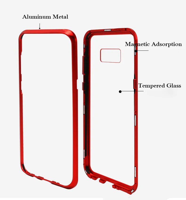 360 Полный Магнитный чехол для телефона для samsung Galaxy Note 10 Pro A30 A50 A70 M10 M20 Алюминиевый металлический бампер S10 S10 Plus стеклянный чехол