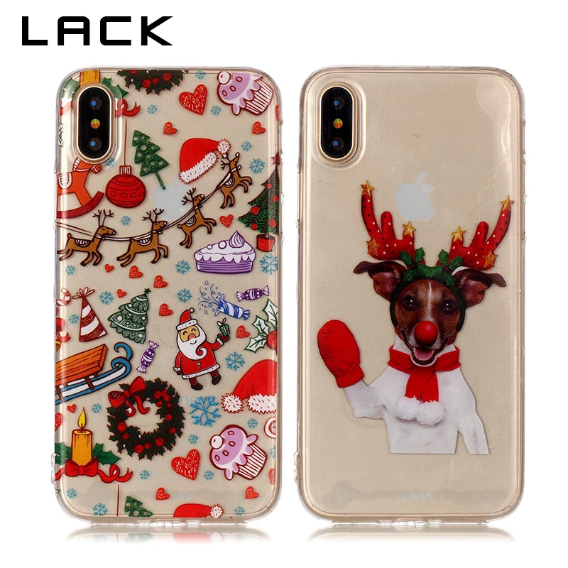 Отсутствие милые Санта Клаус Лось чехол для iphone XS Max X XR 6 S 7 8 плюс прекрасный
