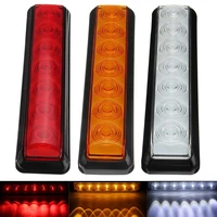 1pair 7led 12v truck trailer lorry tail lights red yellow white stop turn signal light reverse warning lamp