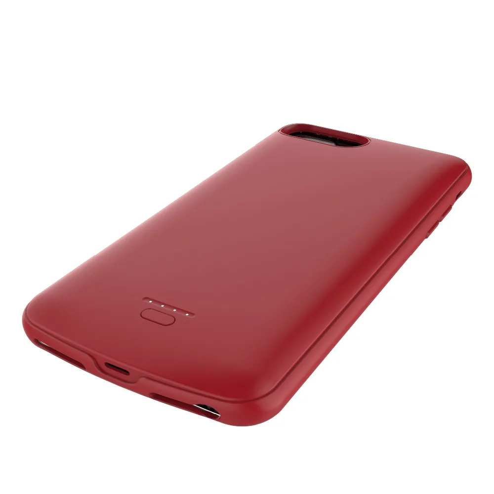 Ultra Slim Батарея Зарядное устройство чехлы для iphone 66 6splus 7 plus 8 5 дюйма 550 мАч Мощность