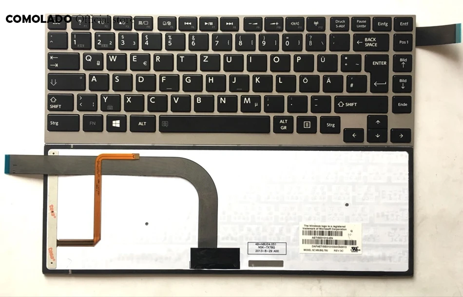 GR немецкая клавиатура для Toshiba Satellite W30 W30DT W30T W35 W35DT W35T Клавиатура ноутбука с