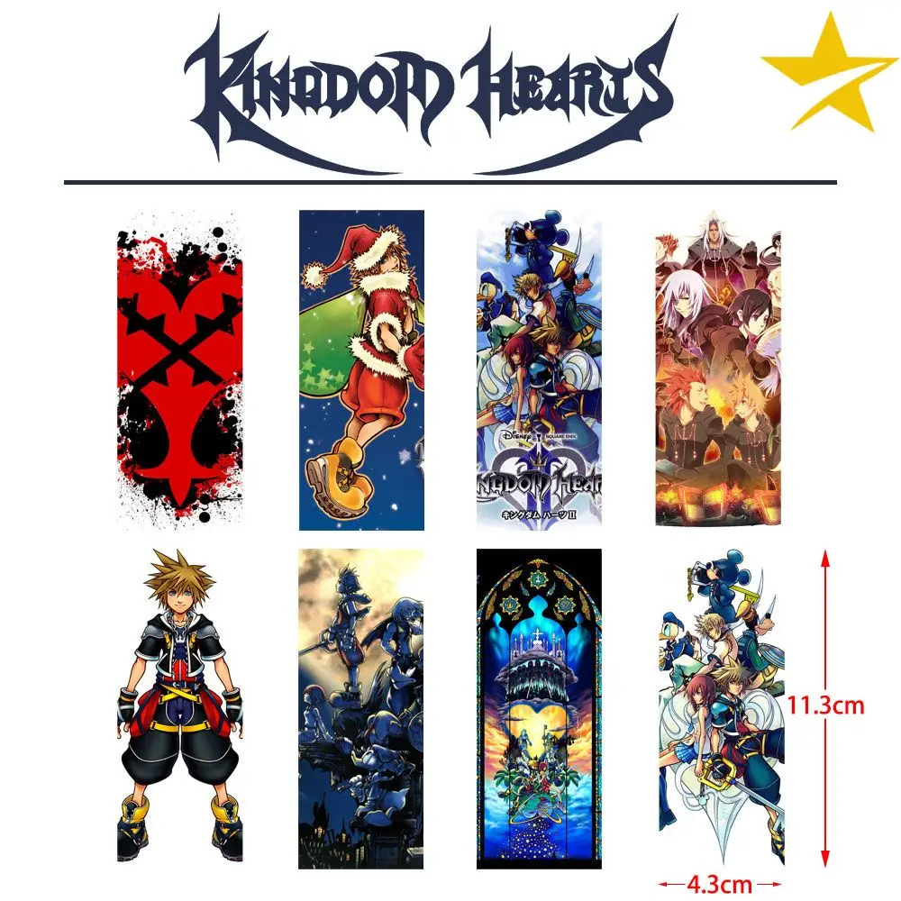 8 шт./компл. Королевство Сердца Закладки креативная табличка для надписи карты