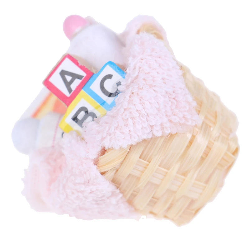 1:12 Necessary Toiletries Bath Supplies Baskets Doll House Miniature Accessories Dollhouse Miniatures For Doll's play | Игрушки и