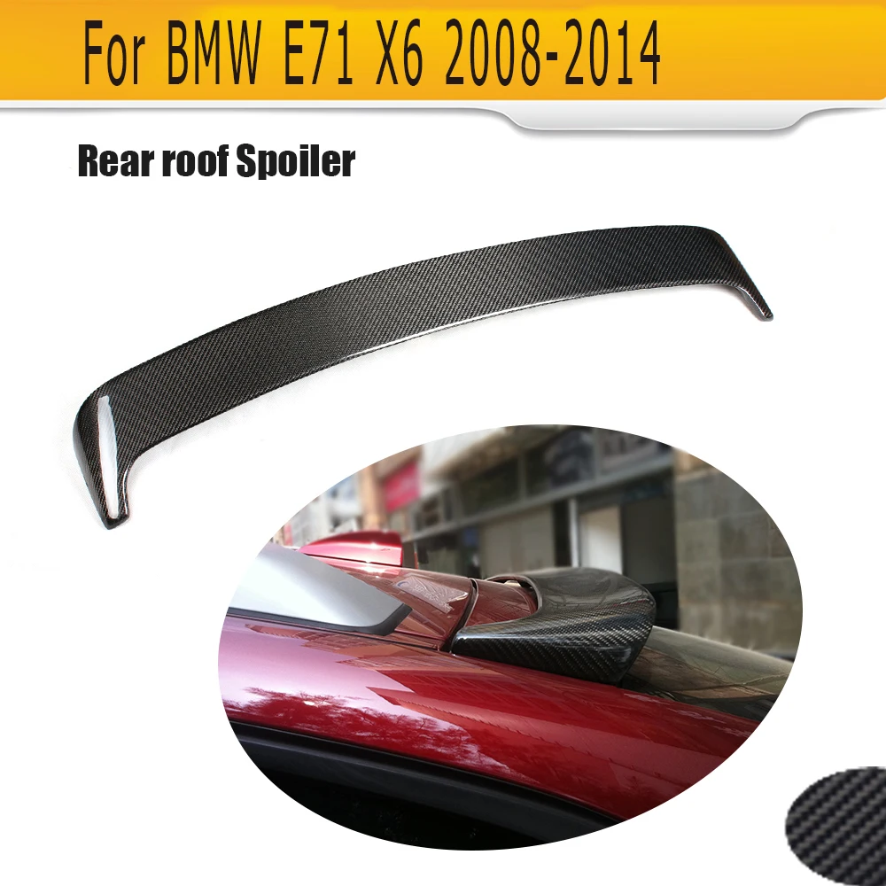 Автомобильный спойлер из углеродного волокна для BMW E71 X6 2008 2013 roof spoiler spoiler for | Отзывы и видеообзор