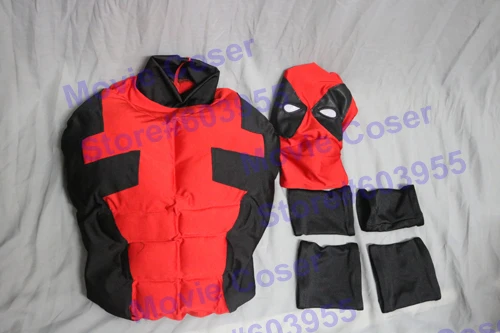 

MovieCoser Best Quality Super Hero Deadpool Costume Hero Red Costume Zentai Suit Custom Made Comic Adult Deadpool Spandex Suit