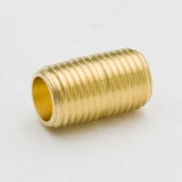 20pcs brass pipe fitting close nipple 18 14 38 npt male thread plumb water gas quick connector accessory