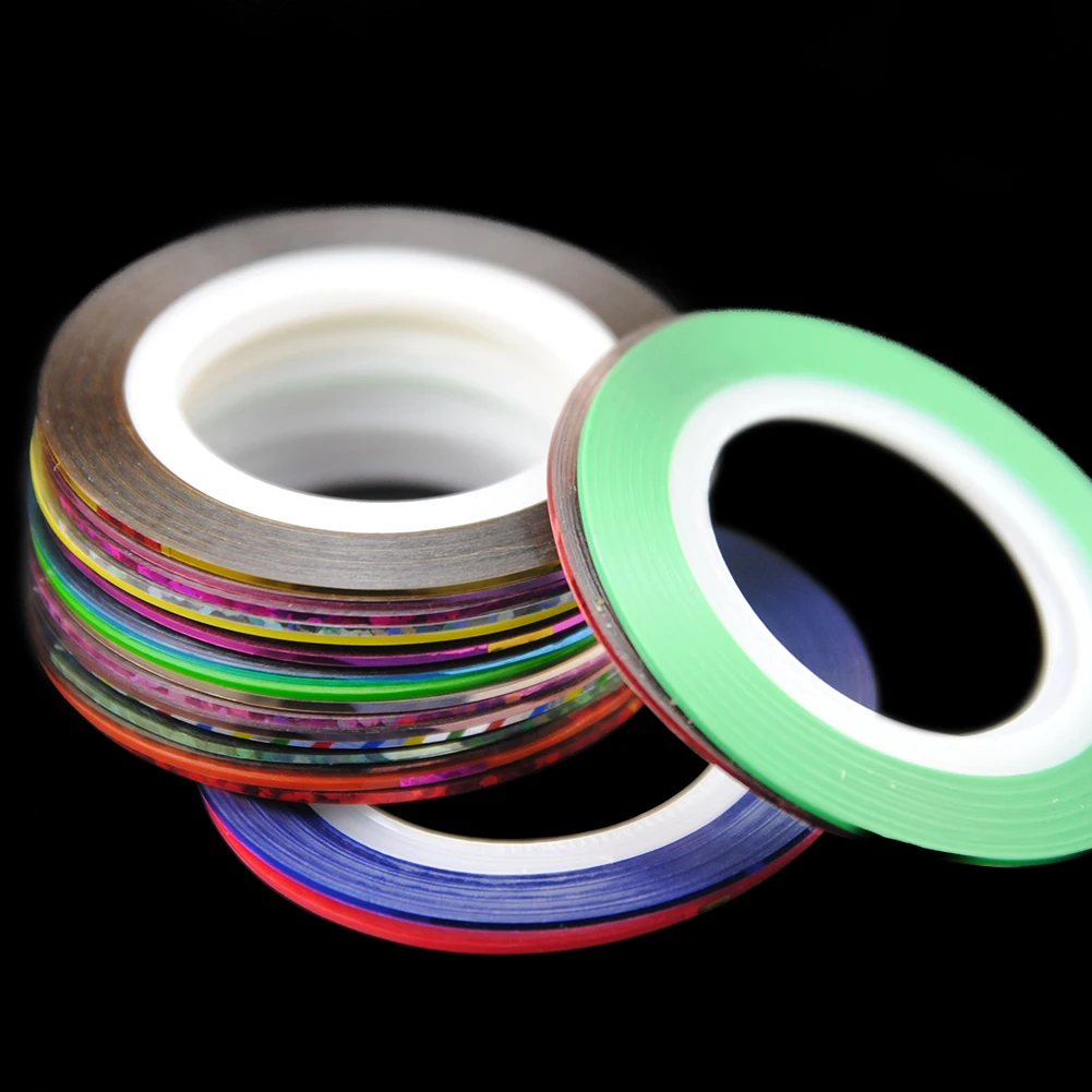 Наклейки для дизайна ногтей 30 шт./компл. клейкая лента украшения разноцветные