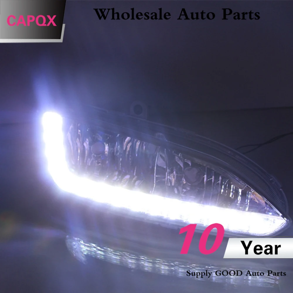 CAPQX 2 шт. ремонт преобразуется светодиодный туман светильник тумана для Hyundai Santafe
