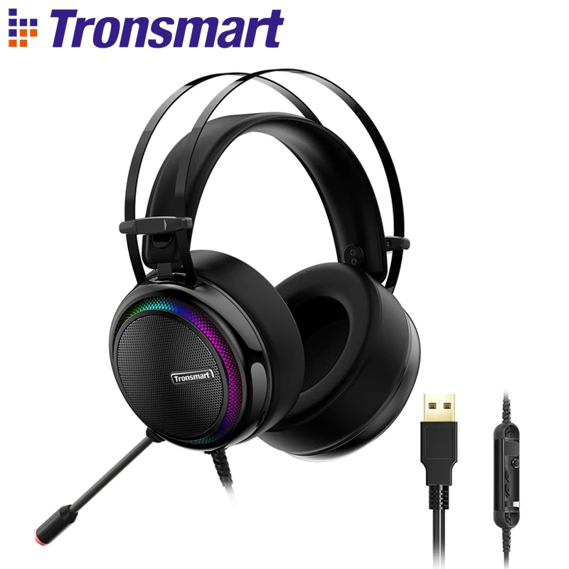 Игровая гарнитура Tronsmart Glary проводные наушники для ПК с Виртуальным интерфейсом