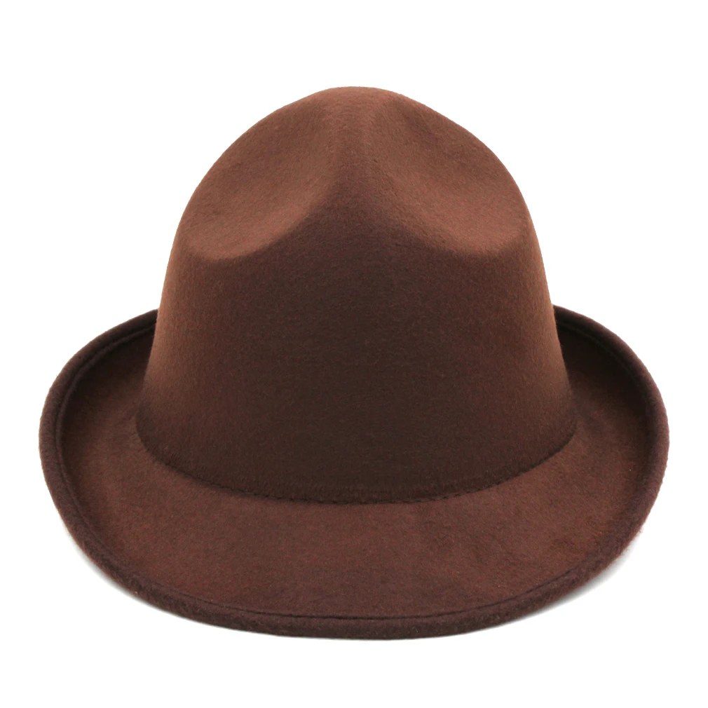 Mistdawn Fashion Unisex Wool Blend Fedora Trilby Cap Gangster Caps Jazz Hat Canada Canadian Mountie Ranger | Аксессуары для одежды