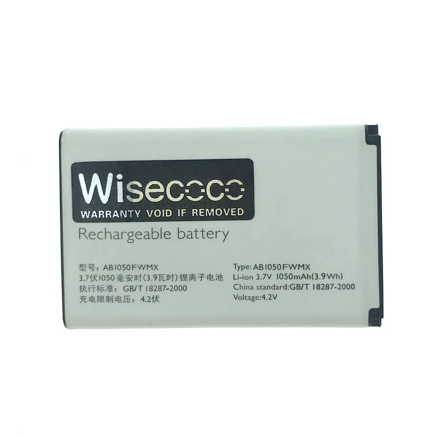WISECOCO 1000 мАч аккумулятор для Philips E106 E103 Smart мобильный телефон AB1050CWMC AB1050GWML + номер