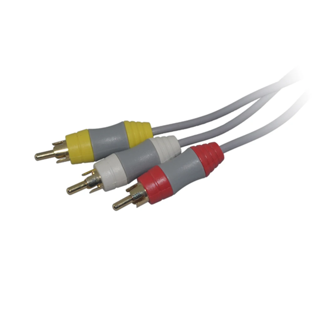 20 шт. 1 8 м 6 футов AV композитный 3 RCA кабель Аудио Видео Шнур соединитель для консоли