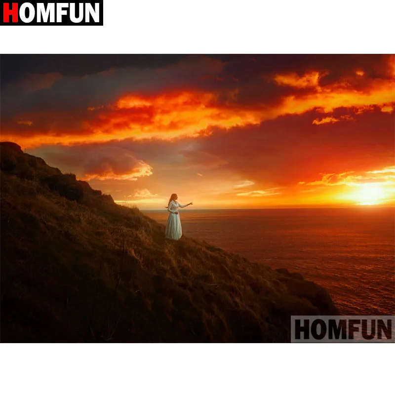 Алмазная живопись HOMFUN A17362 картина сделай сам с полными квадратными/круглыми