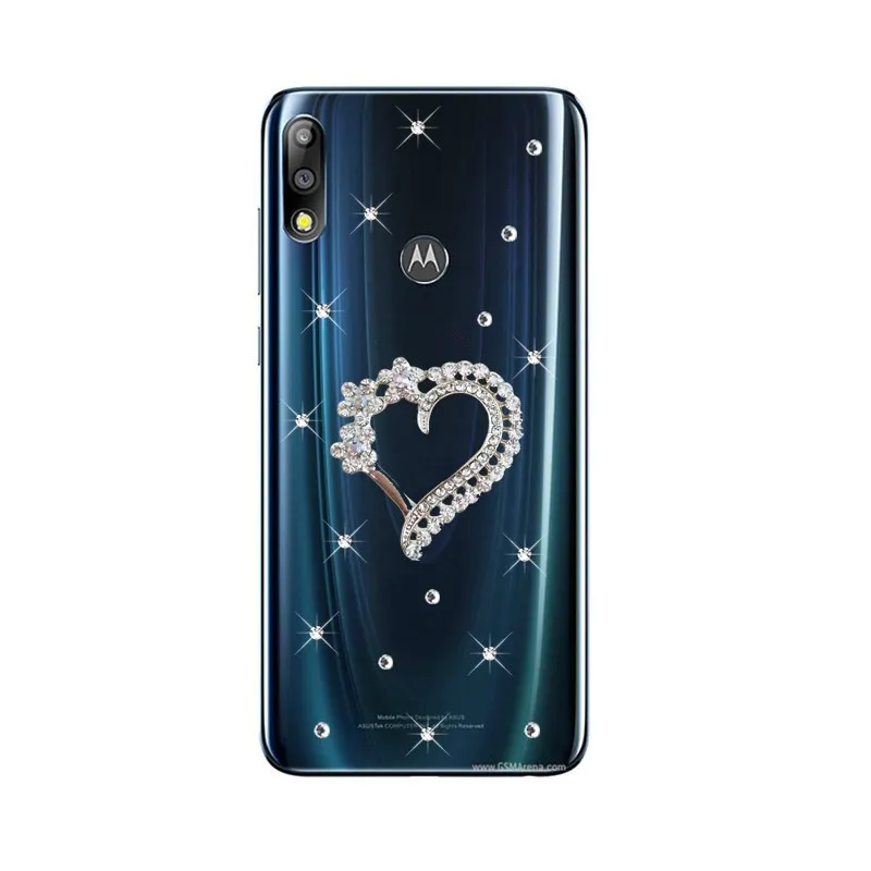 Чехол с кристаллами для Motorola One Action Vision Moto G8 Power lite G7 Plus G6 E6s E5 Play|Бамперы| |