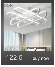 LICAN Modern Led lustre chandelier Acrylic Rings For Living Room Stainless Steel White Hanging Fixtures Adjustable Chandelier