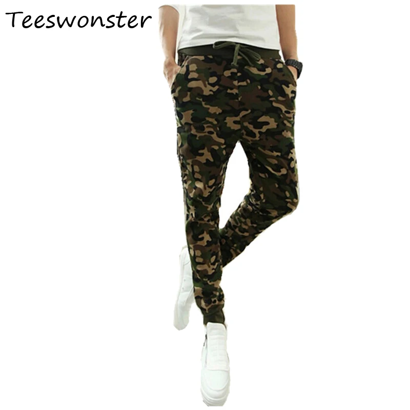 Мужские Повседневные Брюки Army Green Военные Бегунов Камуфляж Сжатия Одежды