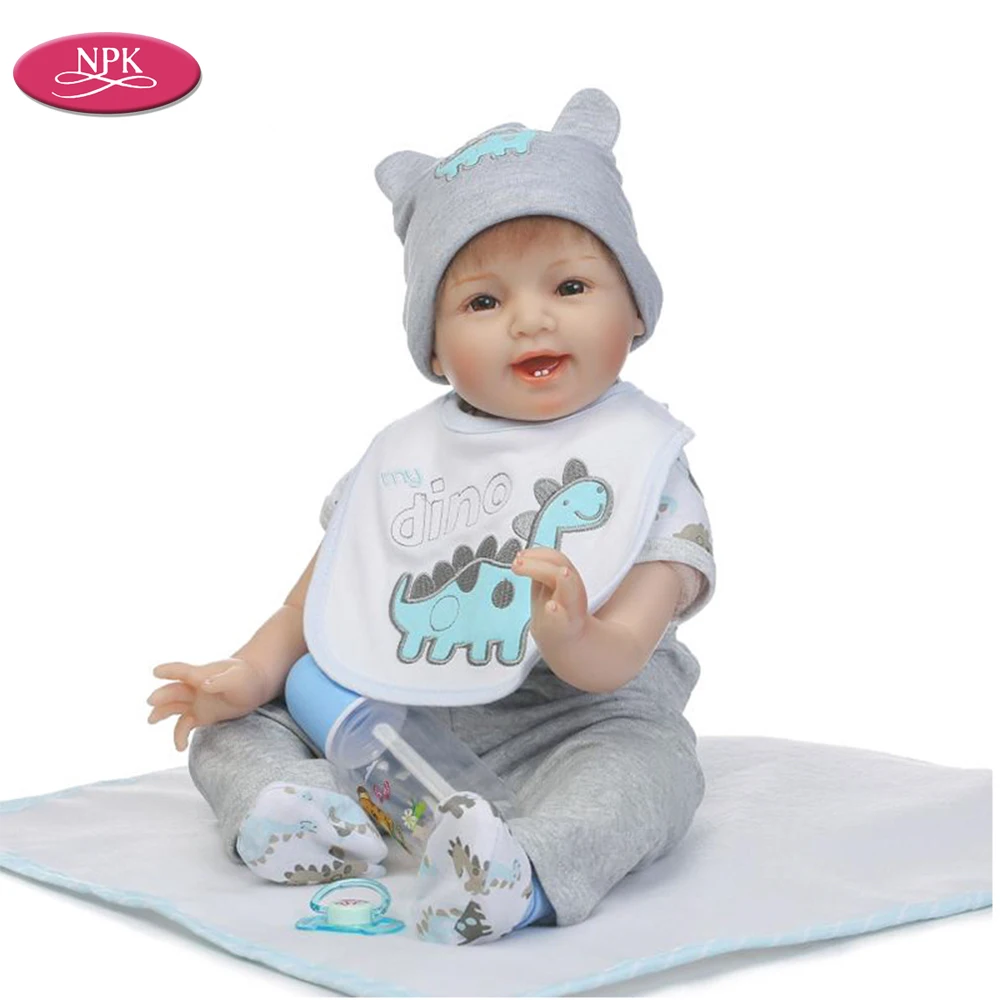Кукла NPK-реборн для малышей силиконовая Реалистичная мягкая ткань игрушки тела