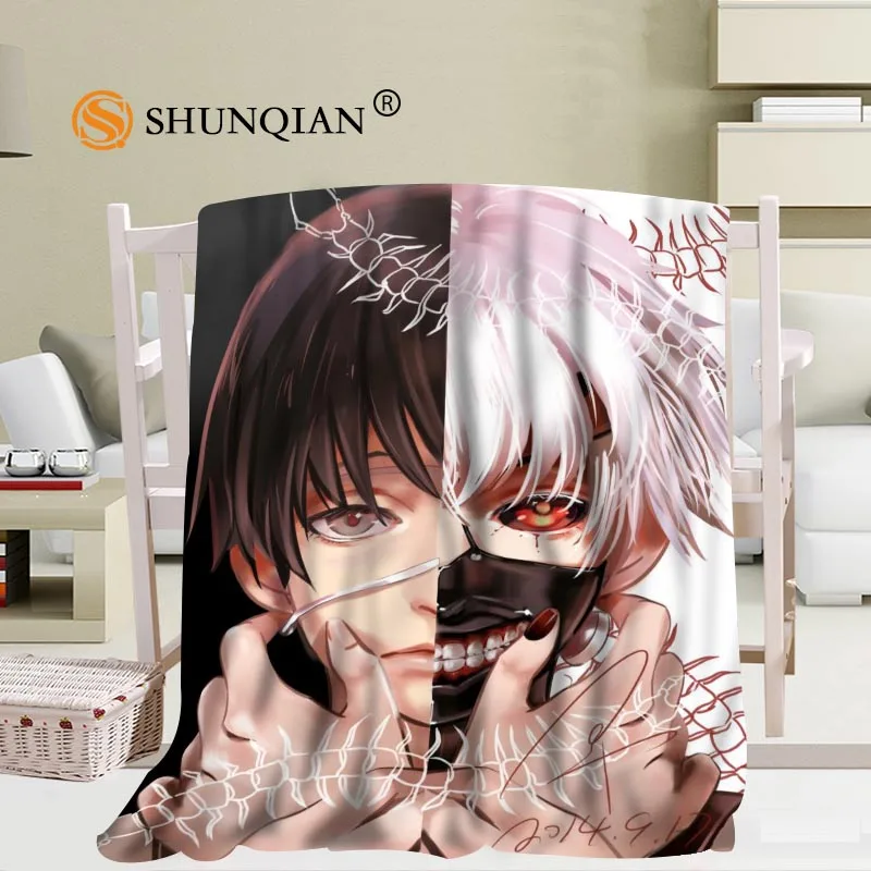Мягкое Одеяло Из аниме Токийский Гуль размер 56x80 дюймов 50x60 40x50 A7.10|soft fleece|tokyo ghoul