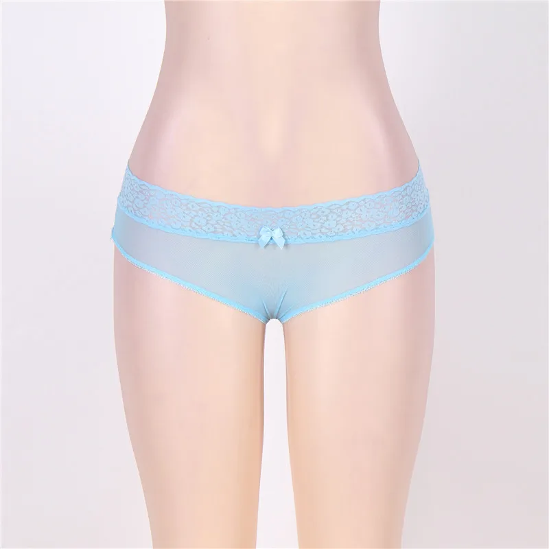 blue panties Comeondear Плюс Размер Сексуальные Peek A Boo сетчатые трусы валентинки сексуальные нижнее белье порно эротические трусы продукт секса PJ5063 - Цвет: blue panties