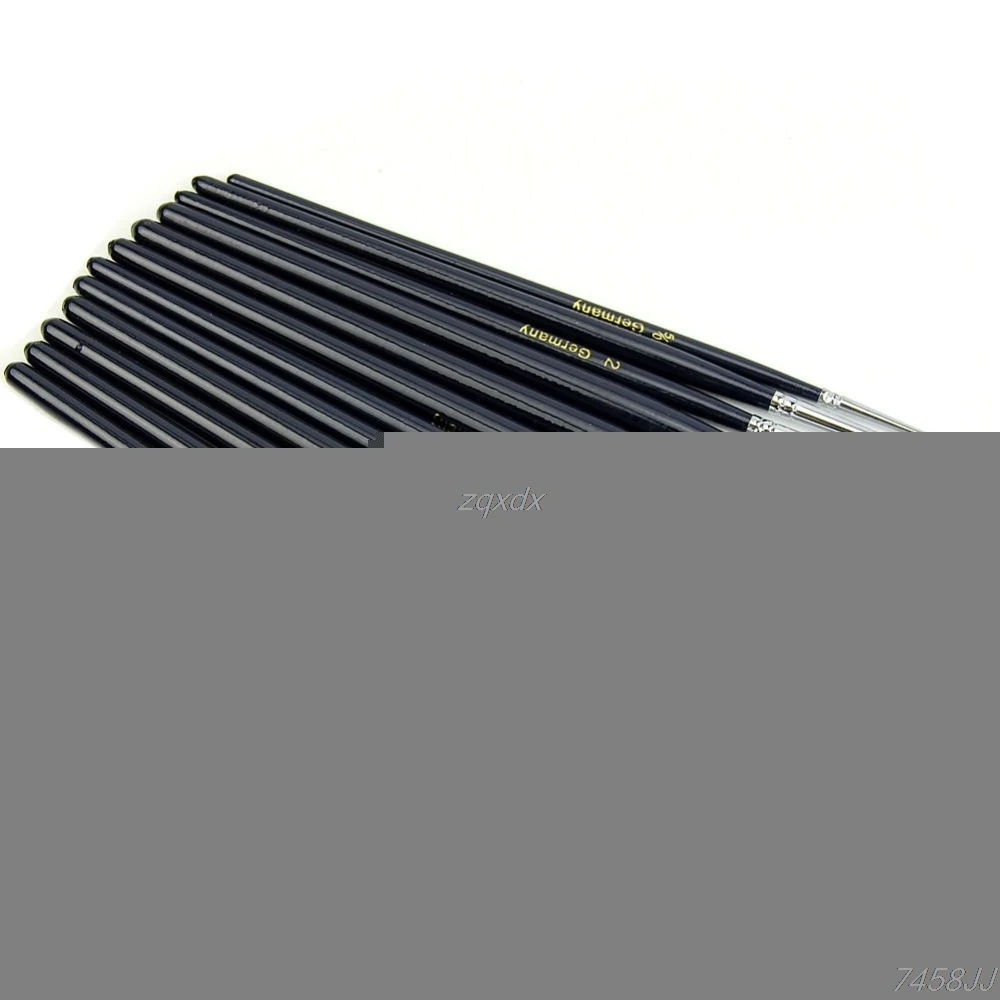 

12pcs/set Acrylic Art Craft Artist Oil Watercolor Painting Paint Brush Whosale&Dropship