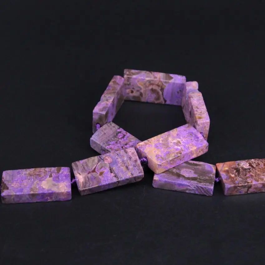 15 5 &quotнитка естественных фиолетовых морских яд в центр просверленные