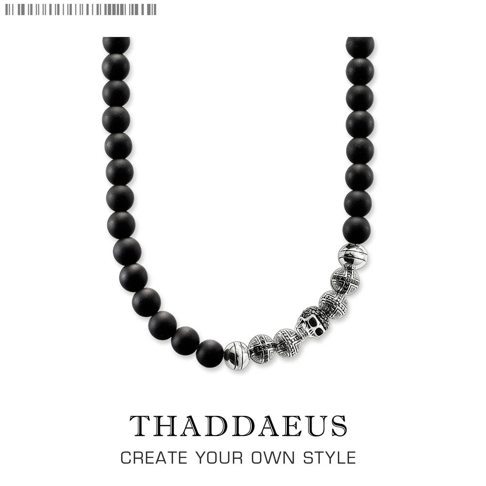 

Beads Necklace Skull,2017 Brand New Strand Fashion Jewelry Europe Style Rebel Cross Bijoux Gift For Men & Women Friend