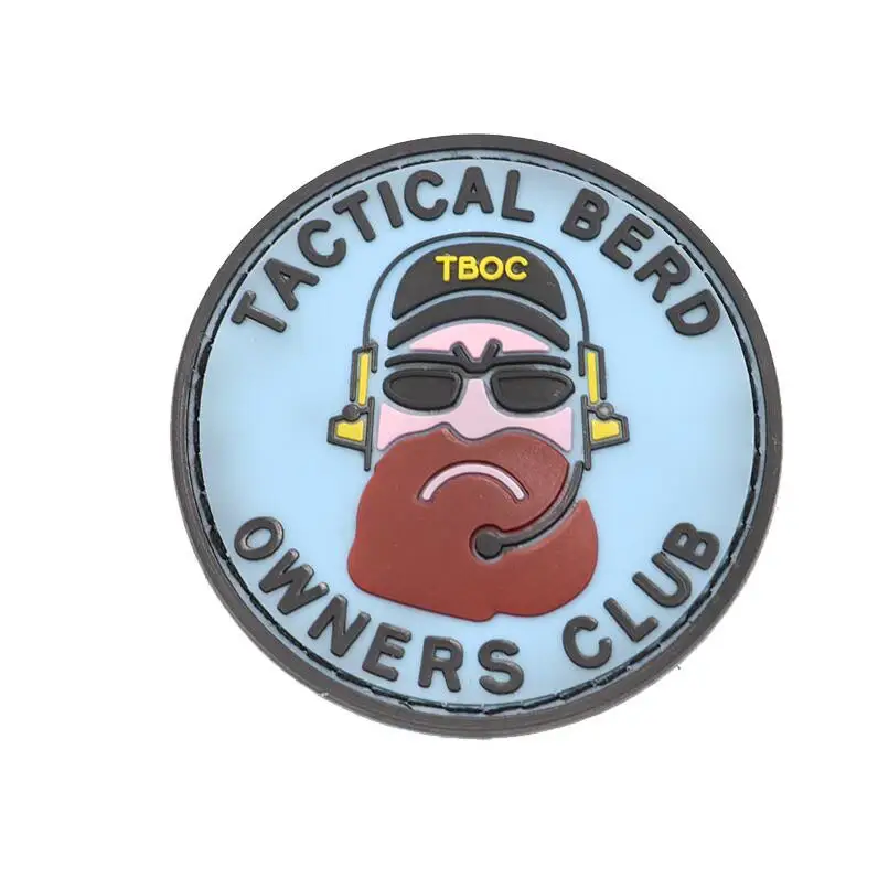 E Борода Brother 3D ПВХ эпоксидная повязка на руку лента Morale повязка на голову значок модная одежда кронштейн на открытом воздухе Спортивное украшение патч - Цвет: E