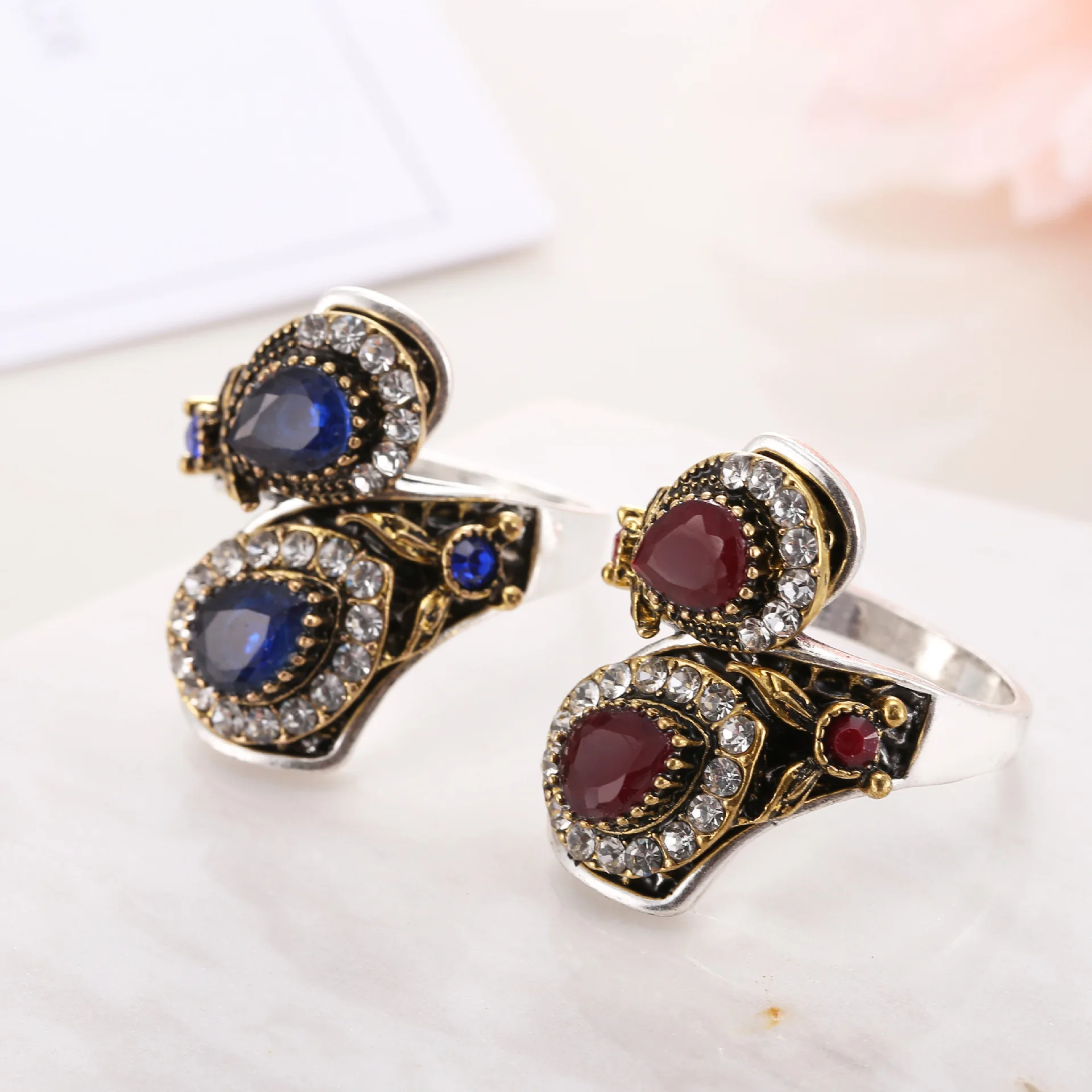 Brokenstone Винтаж неравномерность кольцо для женщин ювелирные изделия|rings for women|ring