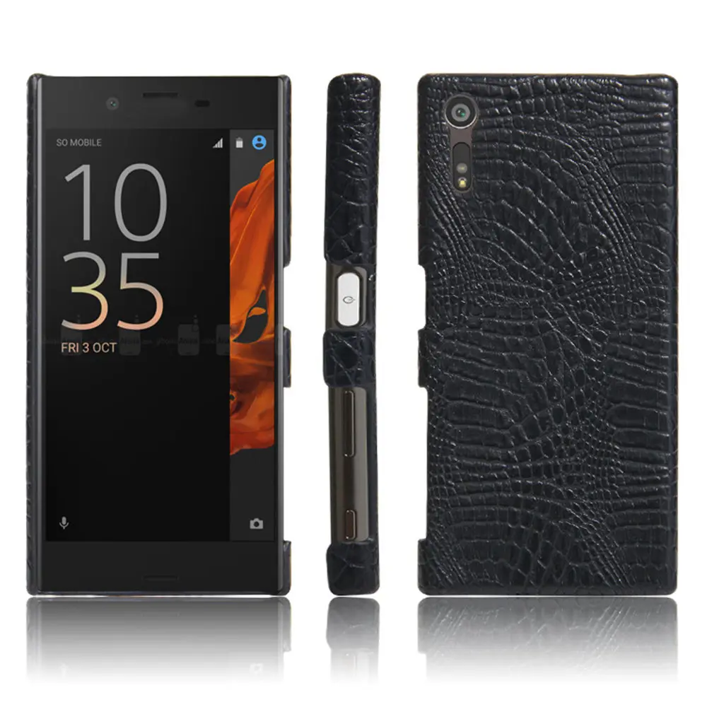 Защитный чехол из крокодиловой кожи для SONY Xperia XZ SO 01J Жесткий Чехол поликарбоната