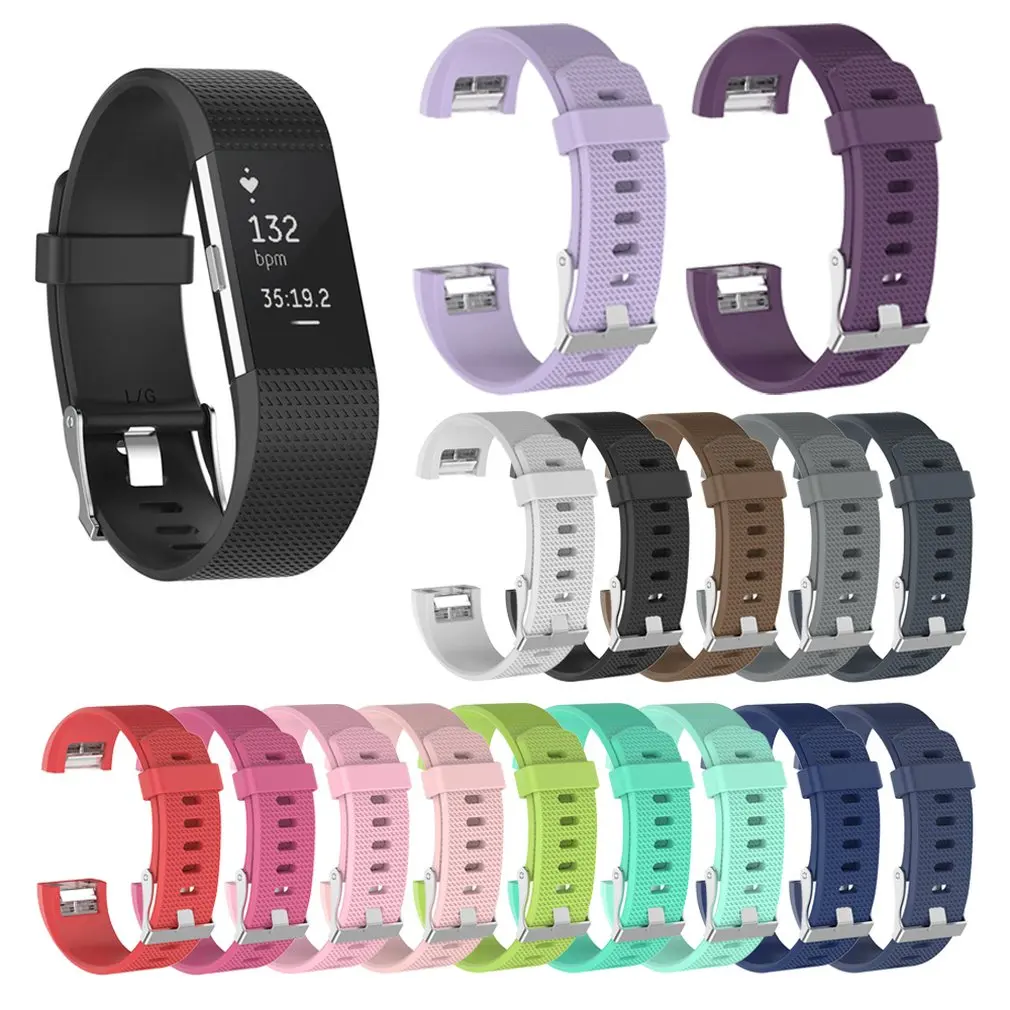 Для fitbit charge2 полоса 3D Сменные ремни Полоса мягкий силиконовый Смарт часы