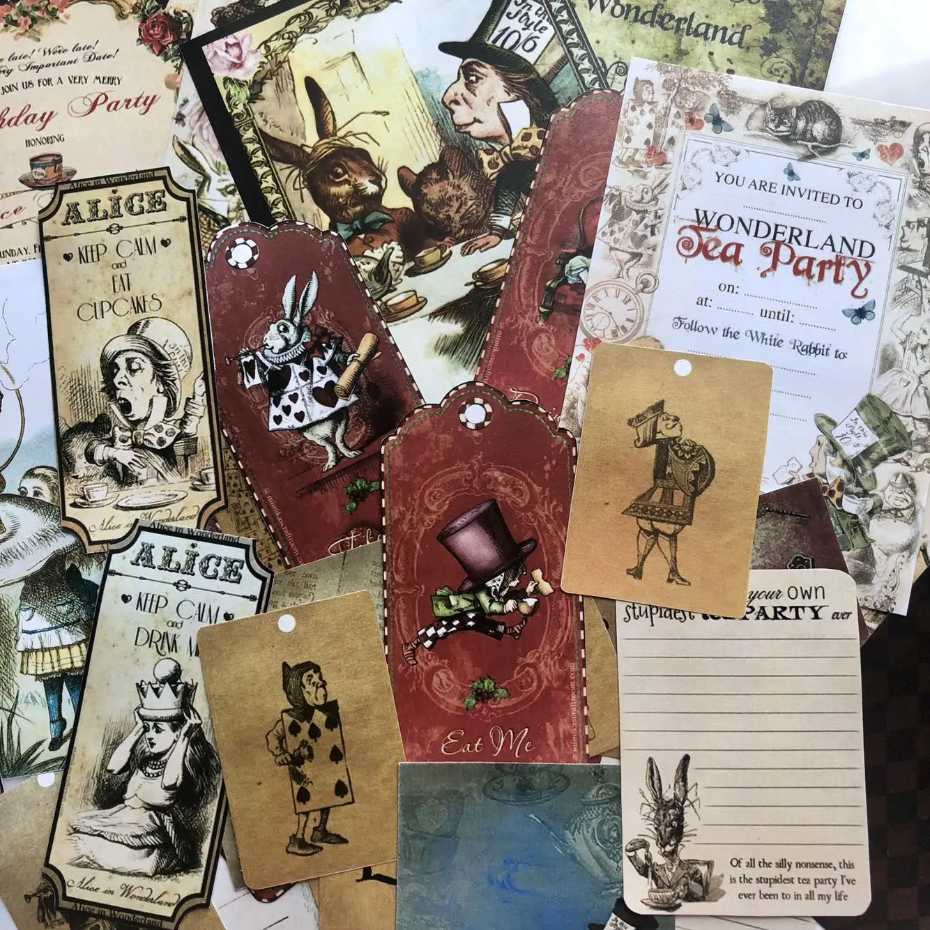 42 шт./упак. винтажная наклейка alice No gum декоративная сделай сам|Канцелярские