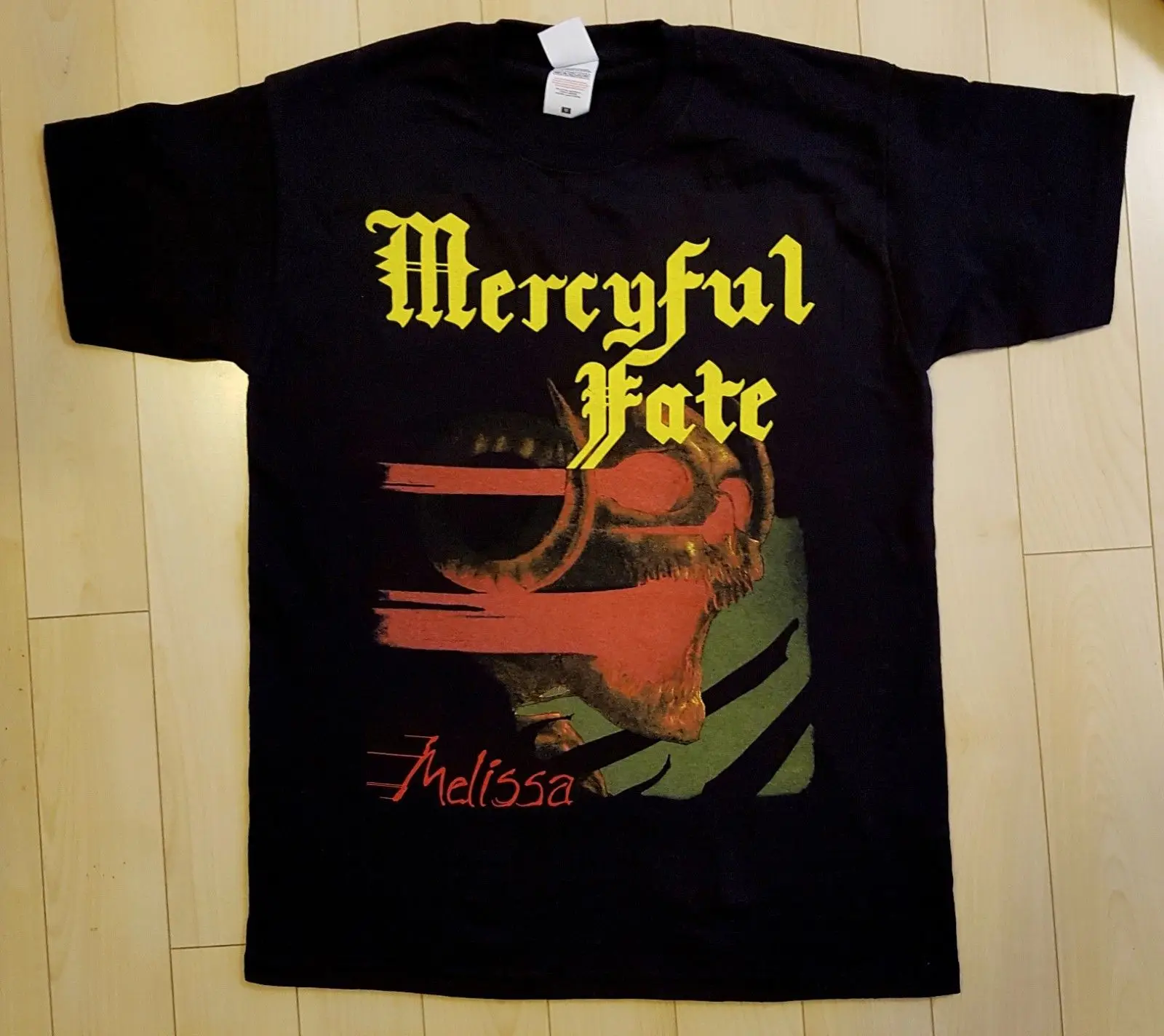MERCYFUL FATE MELISSAྏ KING DIAMOND DEATH THRASH Металлическая черная футболка мужская летняя с