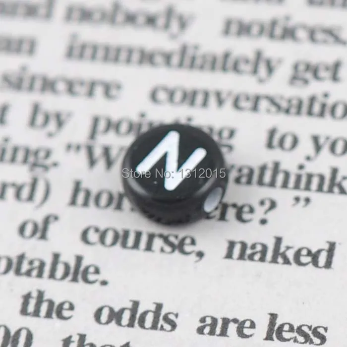 2018 новые черные Смешанные Буквы Алфавита Плоские Круглые акриловые