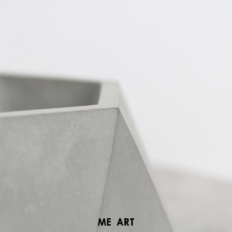 V004 шестиугольная многоугольная ваза силиконовая форма для бетонного плантатора