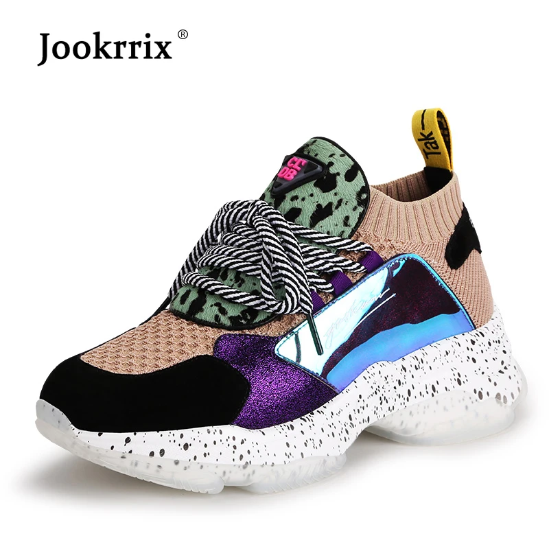 Женские кроссовки из натуральной кожи Jookrrix Весенняя повседневная обувь в стиле