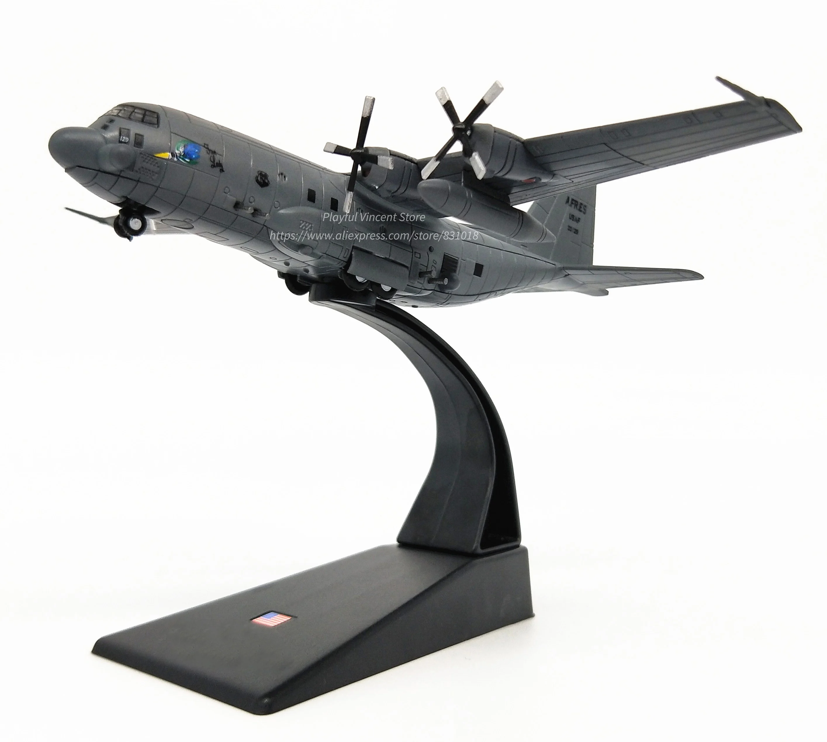 Редкие Специальное предложение 1:200 Американский AC130 Воздушный пистолет лодка транспортный самолет военная модель из сплава коллекция