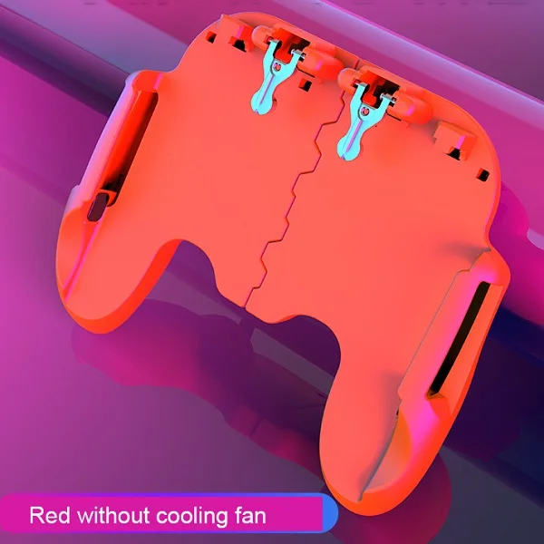 Red without fan PUBG мобильный игровой контроллер dzhostk геймпад триггер Aim L1R1 джойстик для шутеров для IPhone Android телефон для игровой площадки аксессуары - Цвет: Red without fan