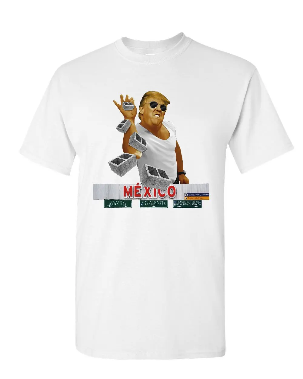 A Pinch of the Wall T-Shirt Trump Salt Bae Immigration Mexico Mens Tee Shirt Cool Casual pride t shirt men Unisex Fashion | Мужская