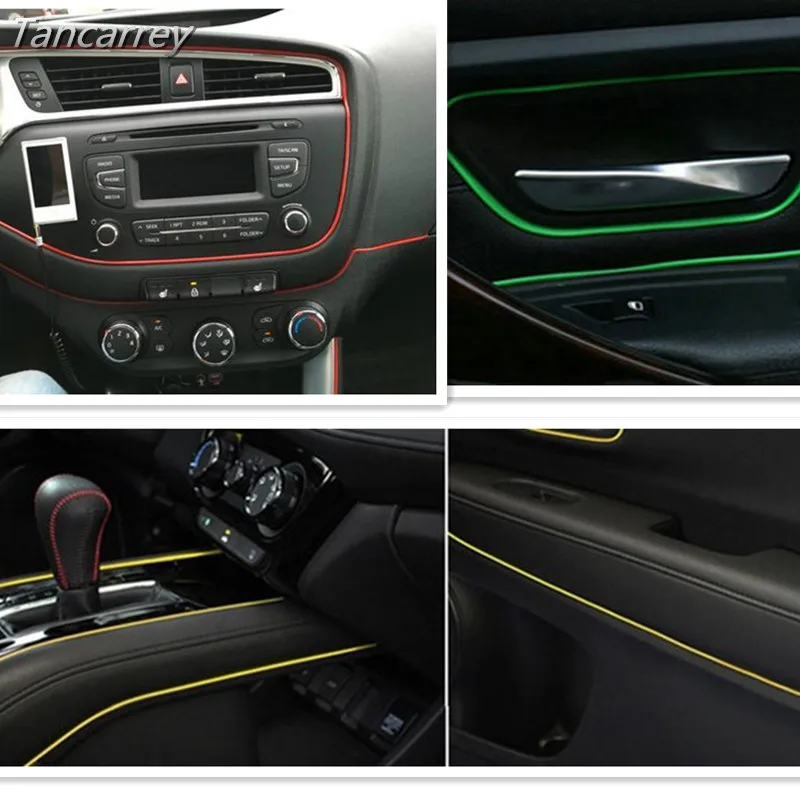 Стайлинг автомобиля внутренняя линия украшения DIY стикер для peugeot 207 206 106 nissan march