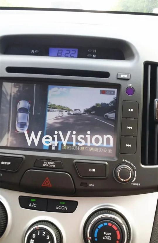 WEIVISION 360 Автомобильный видеорегистратор с видом птичьего полета запись панорамы