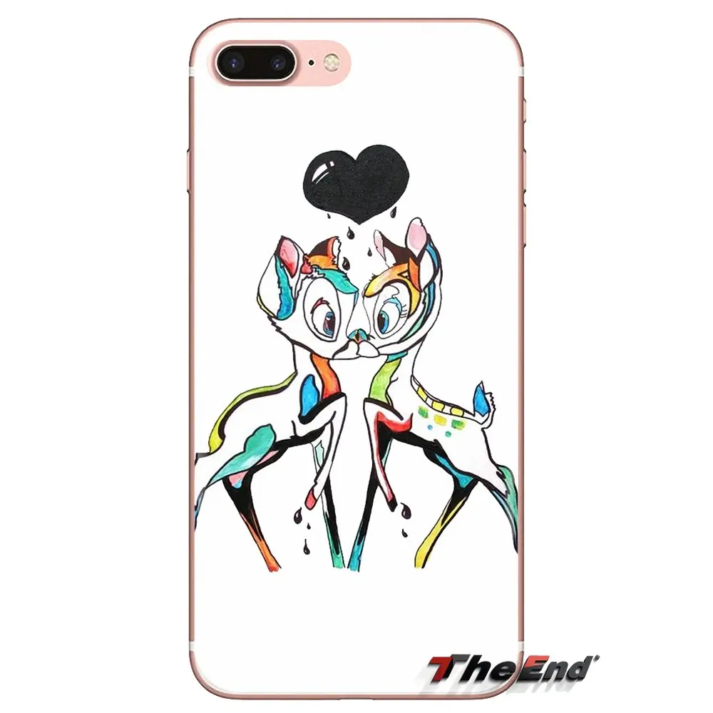 Милый чехол для телефона из мягкого ТПУ с изображением оленьих сердец Sony Xperia Z Z1 Z2