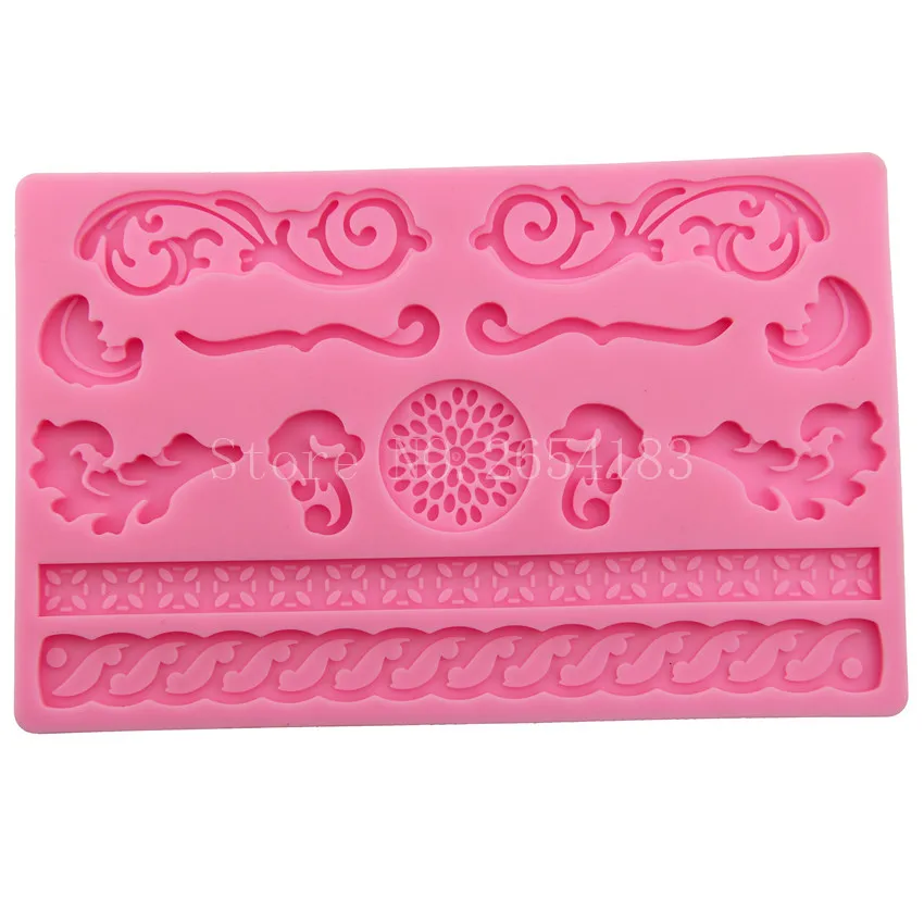 DIY ремесло цветок Тотем торт кружева силиконовая форма помадка мыло 3D Кекс