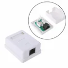 Cat6 RJ45 8P 8C настенный блок сопряжения Jack адаптер UTP неэкранированный Однопортовый Настольный монтажный блок белый C26