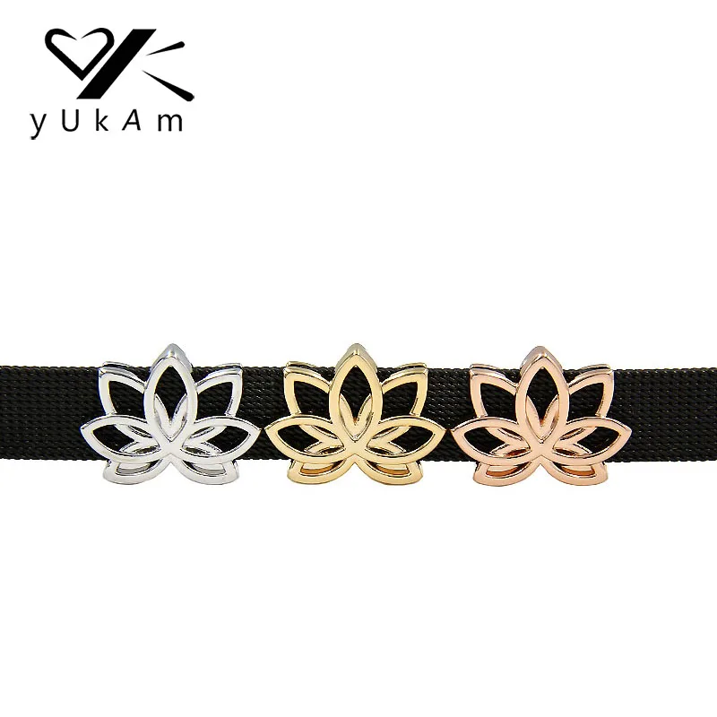 Ювелирные изделия YUKAM разделители серебряного цвета розовое золото Йога полый