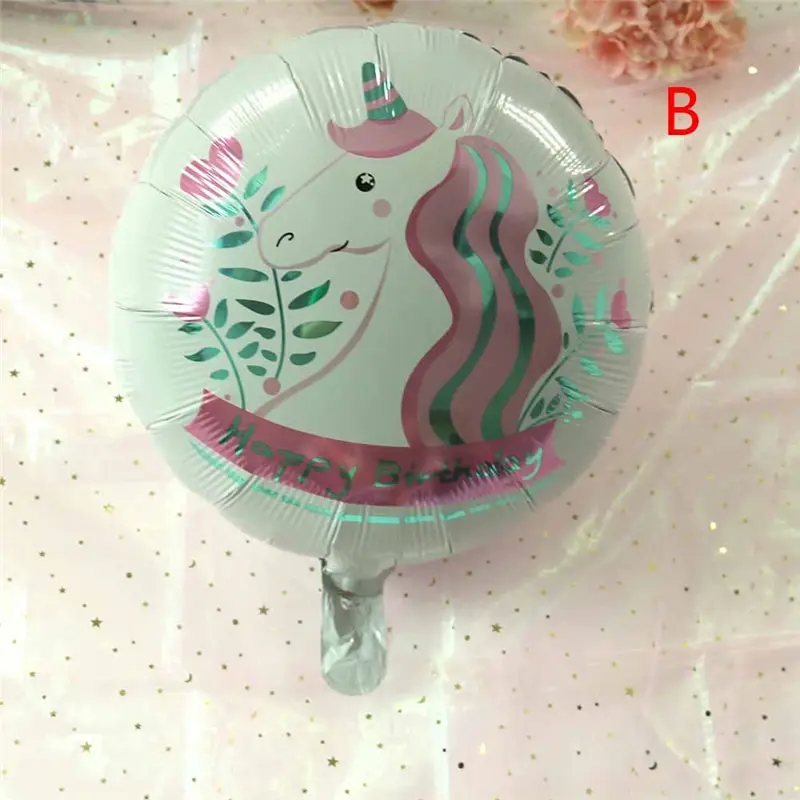 1 шт праздничные шарики с единорогом украшения для вечеринок фольга шары день