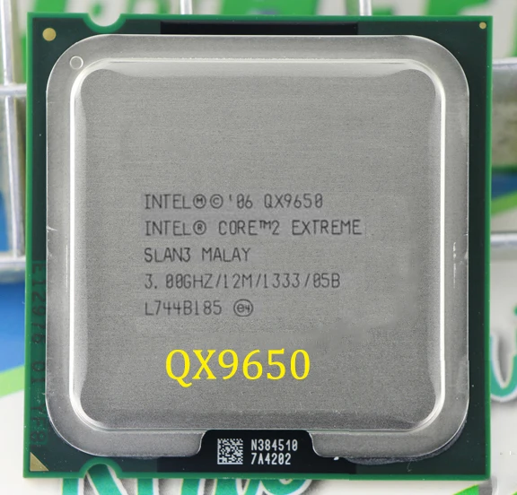 Intel core 2 quad QX9650 настольный процессор/3,0 г/12 Мб кэш-памяти/LGA 775/FSB 1333 МГц/130 Вт